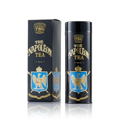 Image of TWG Tea Napoléon Loose Leaf Black Caramel Pieces Haute Couture Tin, 100g Gift Set