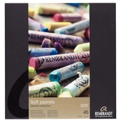 Image of Rembrandt Professional Soft Pastel Set General Colour Selection 45 Whole Pastels