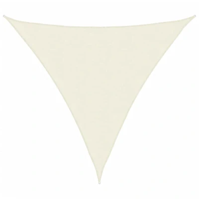 Image of vidaXL Sunshade Sail Oxford Fabric Triangular 3x3x3 m Cream