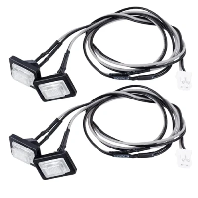 Image of AXspeed Side Skirt Lights for Tamiya LED Lamp 1/14 Tractor R620 R470 Scania Trailer RC Truck Light Upgrade (White)