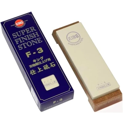 Image of Japanese Sharpening Stone KING Finishing F 3 Grit #4000 with Stand Knife Tool