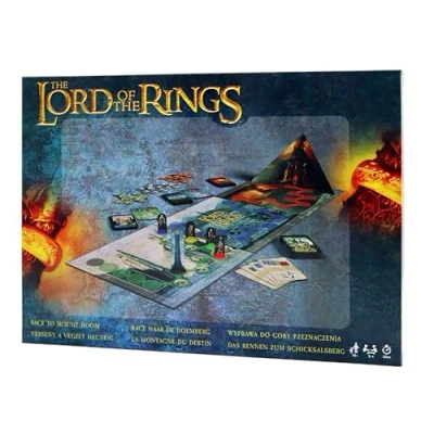 Image of Cartamundi Lord of The Rings Race To Mount Doom, Defeat Sauron, Save Middle Earth, Easy Play, Family Board Game