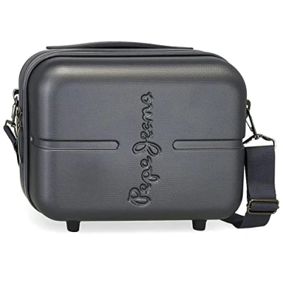 Image of Pepe Jeans Highlight Adaptable Toiletry Bag with Shoulder Blue 29 x 21 15 cm Rigid ABS 9.14L
