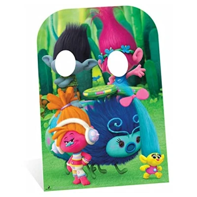 Image of STARL CUT OUTS &quot;Can&#039;t Stop the Feeling Left&quot; Trolls Stand In, Multi Colour,136 x 94 136 cm