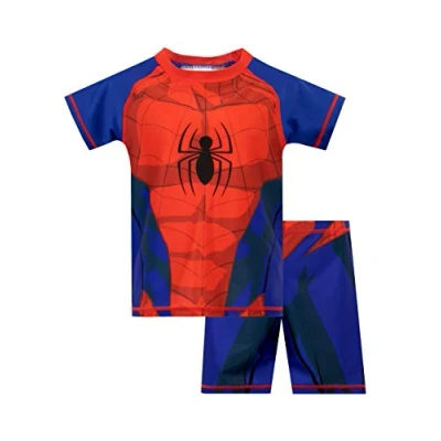 Image of Marvel Spiderman Swimsuit Boys Swim Set Spidey Swimming Costume Official Merchandise Age 4 to 5 Years Multicoloured