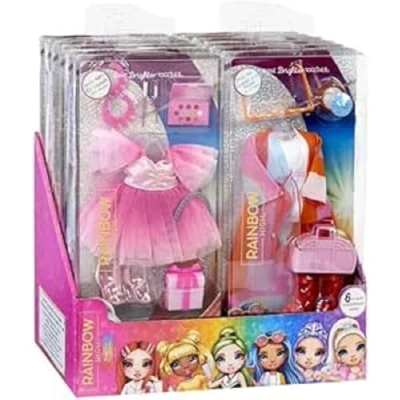 Image of Rainbow High Fashion Pack Random Assortment, Includes 1 Full Outfit, Shoes, Jewellery, and Play Accessories, Mix Match To Create Tons of Fun, For Kids Ages 4 Up