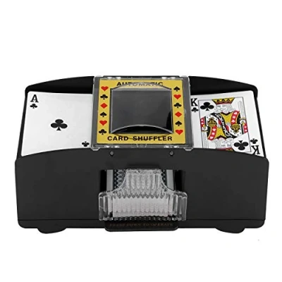 Image of ZONJIE Automatic Card Shuffler Machine 2 Deck, Electronic Casino Poker Shuffling, Battery Operated One/Two Deck Shuffle Sorter, Cards Playing Tool Accessories