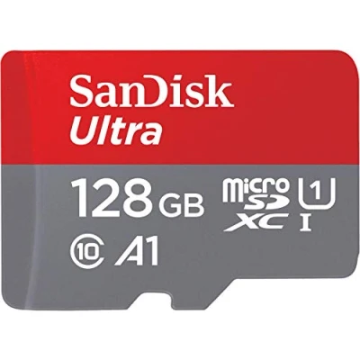 Image of SanDisk Ultra 128GB microSDXC UHS I Card for Chromebook with SD Adapter and up to 120MB/s transfer speed