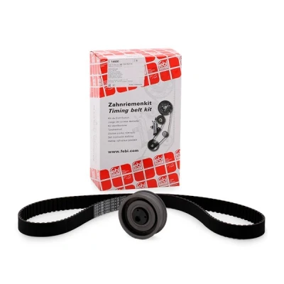 Image of 068109119A, 068109119AS1, 068109119E, 068109119ES1 Timing belt kit FEBI BILSTEIN 14600 135 with trapezoidal tooth profile VOLKSWAGEN: GOLF 2