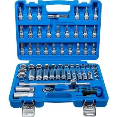 Image of BGS 2215 Socket Set 10 mm (3/8&quot;) Drive Inch Sizes 61 pcs.
