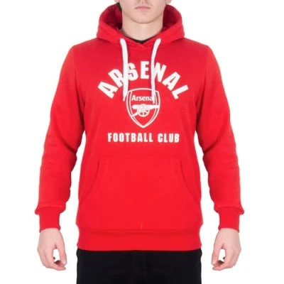 Image of Arsenal FC Official Football Gift Mens Fleece Hoody Red XXL