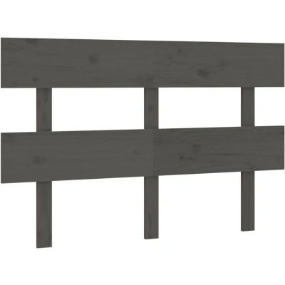 Image of Bed Headboard Grey 144x3x81 cm Solid Wood Pine