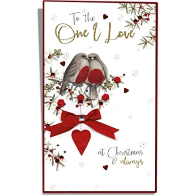 Image of Second Nature XLB050A&quot;to The One I Love at Christmas and Always&quot; Lavish Boxed Card