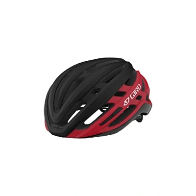 Image of Giro Agilis MIPS Mens Road Cycling Helmet Matte Black/Bright Red (2022), Medium