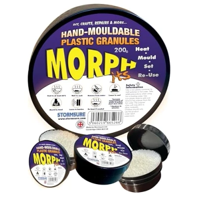 Image of Morphits Reusable Hand Mouldable ThermoPlastic BioPlastic Polymorph 200g Easy to Use, Non Toxic, Can be Used in Many Applications and Reused a Endless Amount of Times