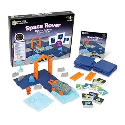 Image of Learning Resources Space Rover Deluxe Coding Activity Set for Kids Toys STEM Classroom Astronaut Gifts 4 5 6 7 Year Old Boys &amp; Girls