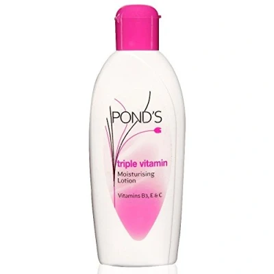 Image of Pond&#039;s Triple Vitamin Moisturising Lotion With Vitamins B3, E And C 100Ml