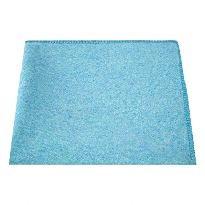 Image of King &amp; Priory Maya Blue Donegal Tweed Pocket Square, Handkerchief
