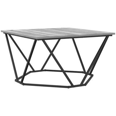 Image of vidaXL Coffee Table Grey Sonoma 80x80x45 cm Engineered Wood