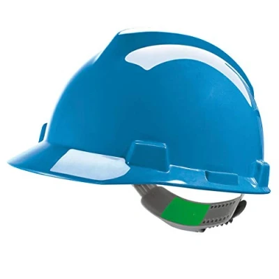 Image of MSA V Gard Hard Hat Safety Helmet 6 Colours MSAGV Colour=Blue