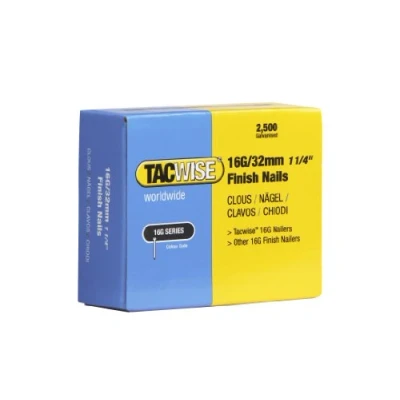 Image of Tacwise 0294 Type 16G / 32 mm Galvanised Finish Nails, Pack of 2500, Silver