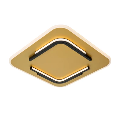 Image of Lucide ANDREAS Flush ceiling light LED 1x30W 2700K Matt Gold / Brass