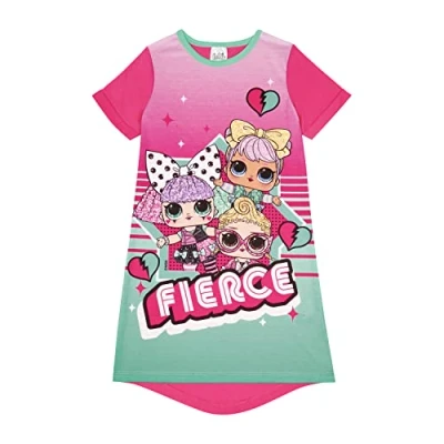 Image of LOL Surprise! Girls Nightdress, Doll Nightie, Ages 5 to 12 Years Old (11 Years) Pink