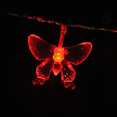 Image of LightsGo Battery Powered Butterfly LED Fairy Lights 40LEDs 4M (Red)
