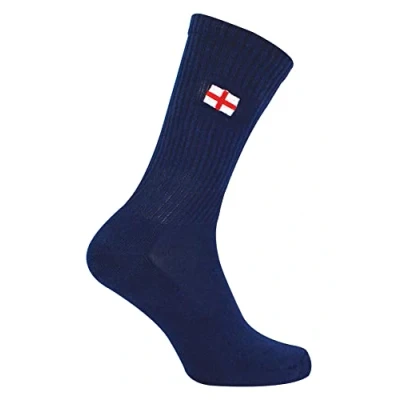 Image of URBAN ECCENTRIC Novelty Cotton Rich St George England Flag Socks in Black