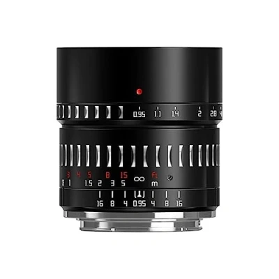 Image of TTArtisan APS C 50mm F/0.95 Metal Bodied Lens Compatible with Sony E Silver