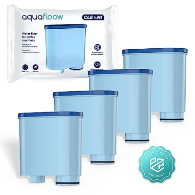 Image of Aquafloow 4X Water Filter CLEANI for Saeco and Philips Coffee Machines Compatible with AquaClean CA6903/10 CA6903/22 CA6903 Limescale Filter, Cartridge Automatic