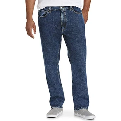 Image of Amazon Essentials Men&#039;s Straight Fit Stretch Jean, Medium Wash, 30W / 34L