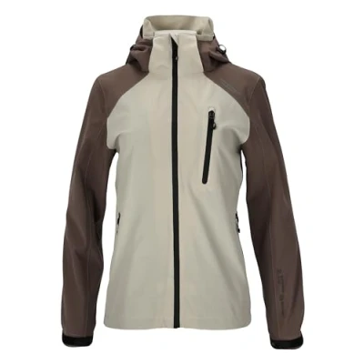 Image of WEATHER REPORT Women&#039;s Camelia rain Jacket, Oatmeal, 44 (EU)