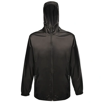 Image of Regatta Pro Mens Packaway Waterproof Breathable Jacket (Black) Size Large