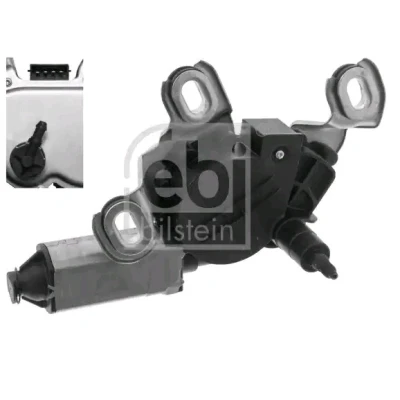 Image of 1Z5955711A, 1Z5955711B, 1Z5955711C, 1Z5955711D Wiper Motor FEBI BILSTEIN 48672 12V Rear SKODA: Octavia II Hatchback
