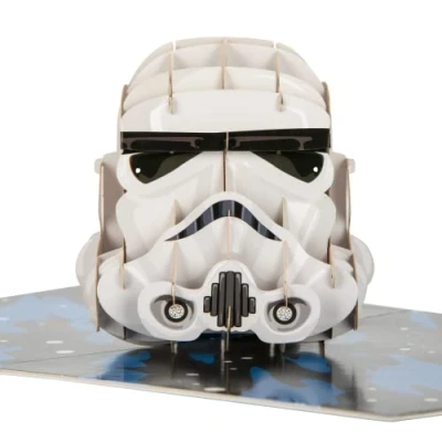 Image of Cardology Original Stormtrooper Pop Up Card Birthday For Him Father&#039;s Day Cards Any Occasion Officially Licensed