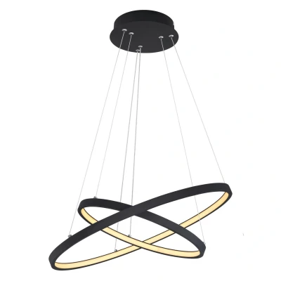 Image of Globo Ralph LED hanging light, two bulb, black