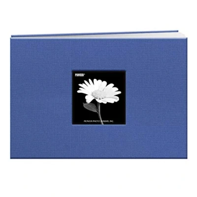 Image of Pioneer Photo Albums Fabric Frame Cover Post Bound Scrapbook, 8&quot;x8&quot;, Wildberry Purple