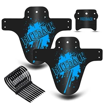 Image of NICEDACK Mud Guard, 2Pcs MTB Bicycle Mudguards for 26&quot; 27.5&quot; 29&quot; Mountain Bike Rear and Front Mudguard Fender