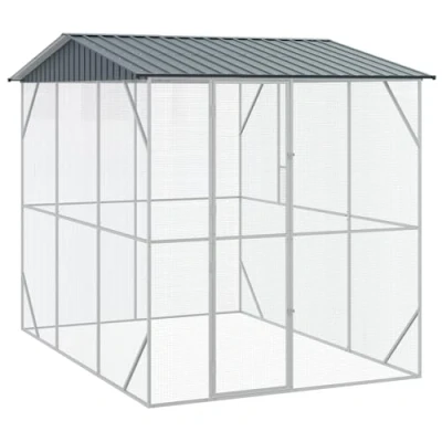Image of vidaXL Aviary Anthracite 310 x 227 247 cm Steel