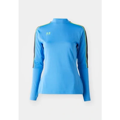 Image of Under Armour Challenger Long sleeved top, Women&#039;s, Size: XXL, Blue atlantis/high vis yellow