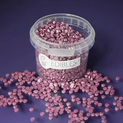 Image of Purple Cupcakes Confetti SHIMMER PLUMFUL Cake and Cupcake Sprinkles for Birthdays, Weddings all occassions