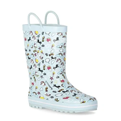 Image of Trespass Starryton Kids Unicorn Printed Wellies