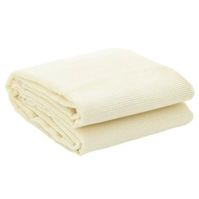 Image of vidaXL Cream Camping Floor Mat 3x2.5m UV Resistant Polyester Ground Sheet, Skid Resistant, Foldable for Travel, Outdoor &amp; Indoor Use
