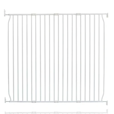Image of Safetots Eco Screw Fit Baby Gate, White, 130cm 140cm, Stair Gate for Toddler and Baby, Safety Barrier, Easy Installation