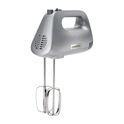 Image of Kenwood Handmixer, 450W, 5 Speeds, Stainless Steel Kneaders and Beaters for Durability Strength HMP30.A0SI Silver