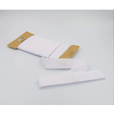 Image of Trimz Poly Cotton Bias Binding, White, 25mm x 10m
