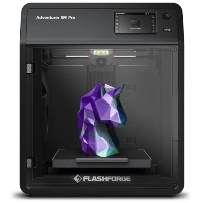 Image of FLASHFORGE AD5M Pro 3D Printer 600mm/s High Speed &amp; Precision, Full Auto Calibration with 0.4&amp;0.6mm Nozzle Bundle, CoreXY Structure Auxiliary Chamber Cooling, ≤50 dB Quite Printing Camera Printers