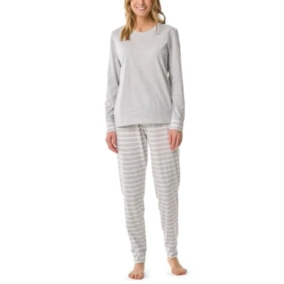 Image of Schiesser Women&#039;s Casual Essentials Pajama Set, silbergrau Mel_181746, 36