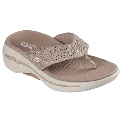 Image of Skechers women&#039;s Flip Flop, Taupe, 8
